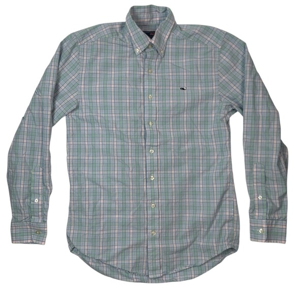 Vineyard Vines Men’s Slim Fit Whale Shirt – Long Sleeve Button Down – Size Small - Picture 9 of 9